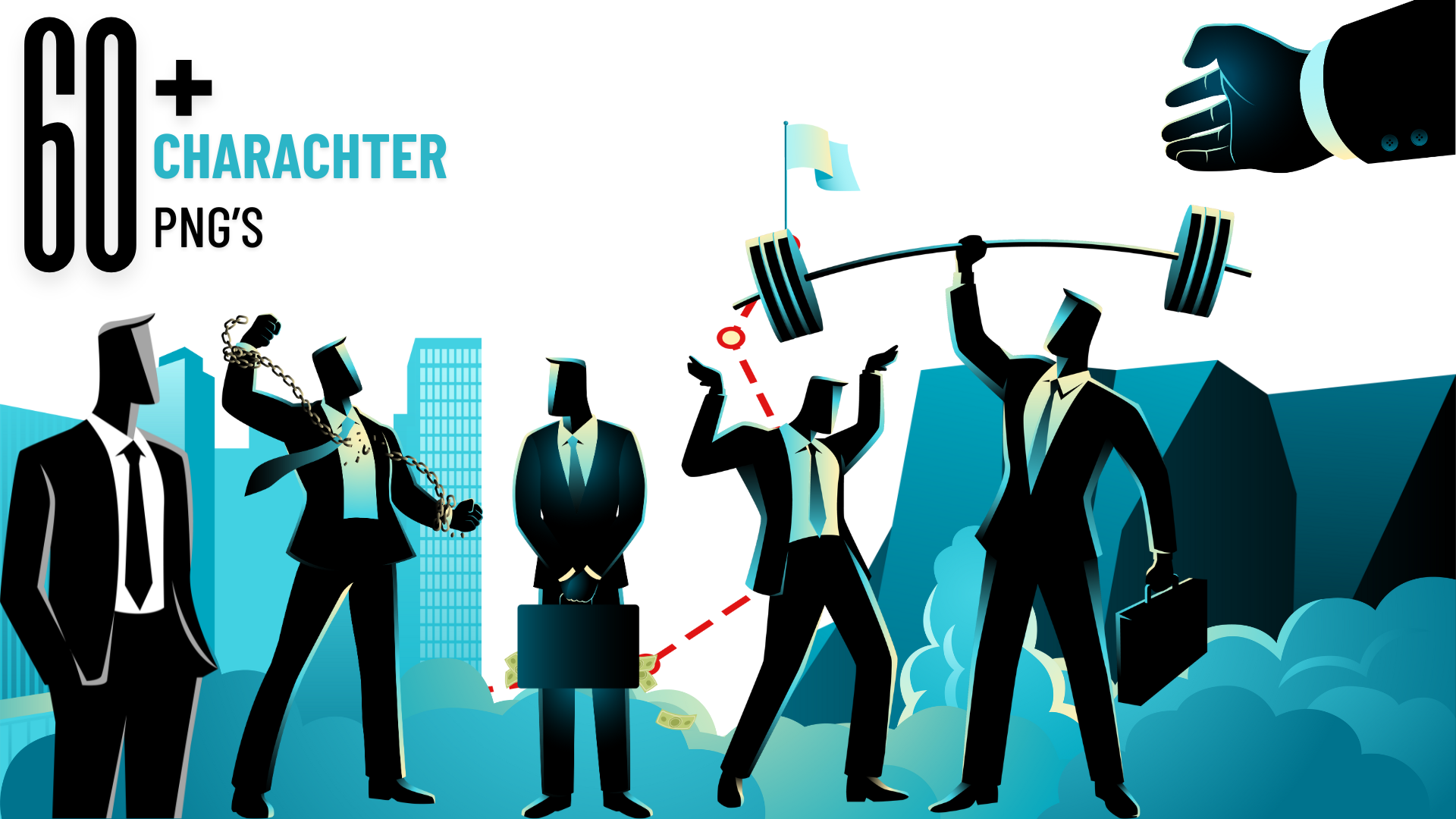 60+ viral character PNGs for YouTube thumbnails